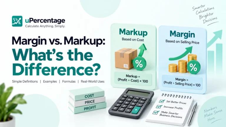 Margin vs. Markup: What’s the Difference?